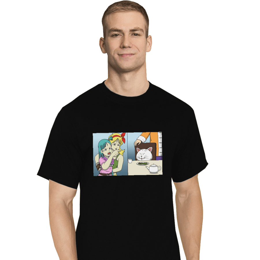Shirts T-Shirts, Tall / Large / Black Girl Yelling At A Cat