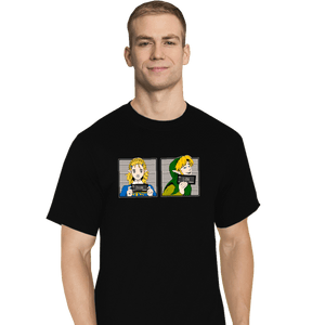 Shirts T-Shirts, Tall / Large / Black Arrested In Hyrule