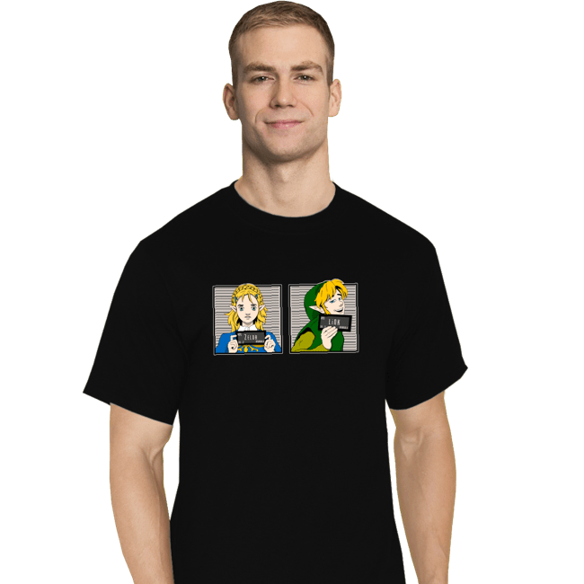 Shirts T-Shirts, Tall / Large / Black Arrested In Hyrule