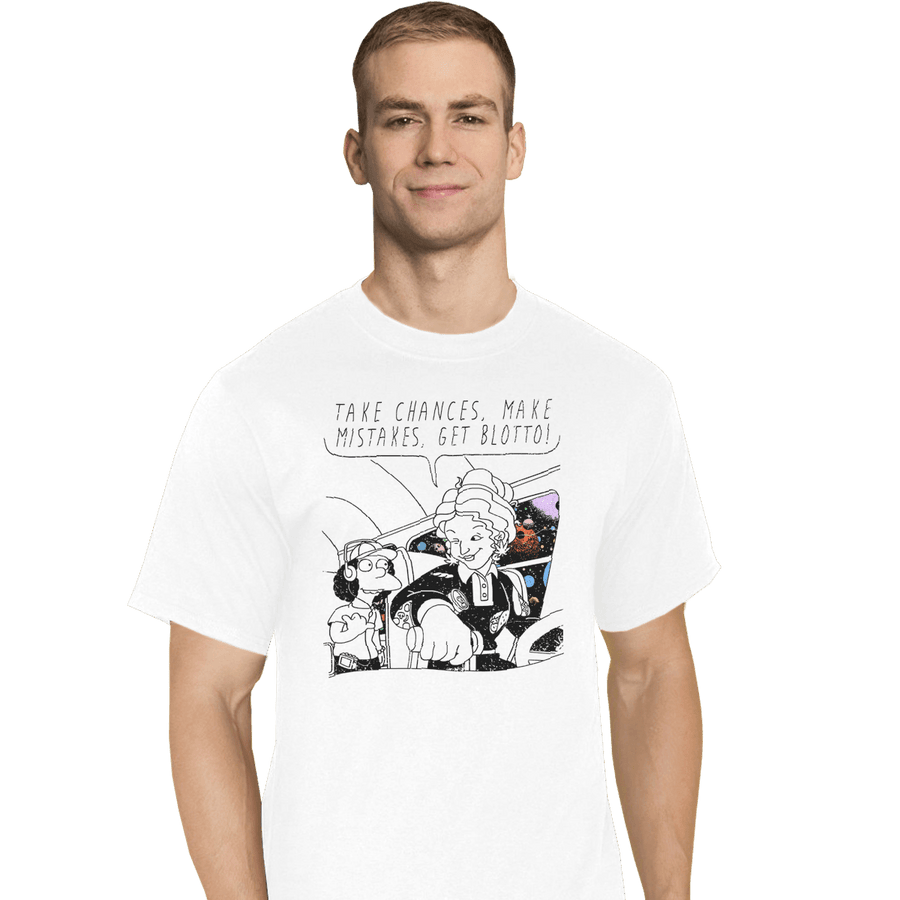 Shirts T-Shirts, Tall / Large / White Make Mistakes Get Blotto
