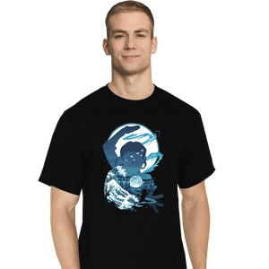 Daily_Deal_Shirts T-Shirts, Tall / Large / Black Waterbender