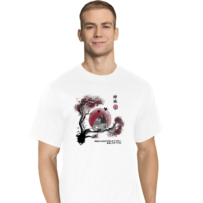 Last_Chance_Shirts T-Shirts, Tall / Large / White Heeler Sisters In Japan