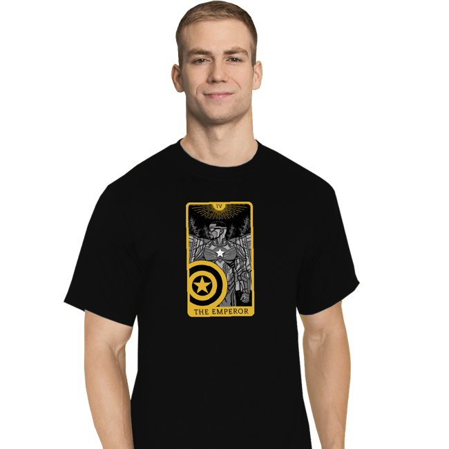 Shirts T-Shirts, Tall / Large / Black Tarot The Emperor