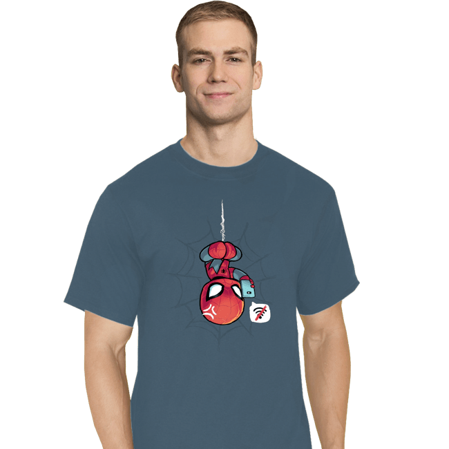 Secret_Shirts T-Shirts, Tall / Large / Indigo Blue Can't Get On The Web