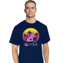 Load image into Gallery viewer, Shirts T-Shirts, Tall / Large / Navy Retro Kame House
