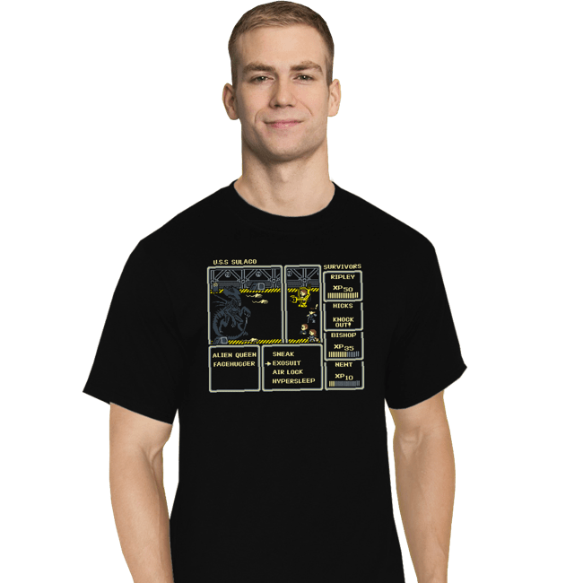 Secret_Shirts T-Shirts, Tall / Large / Black Xeno Rpg Boss Fight
