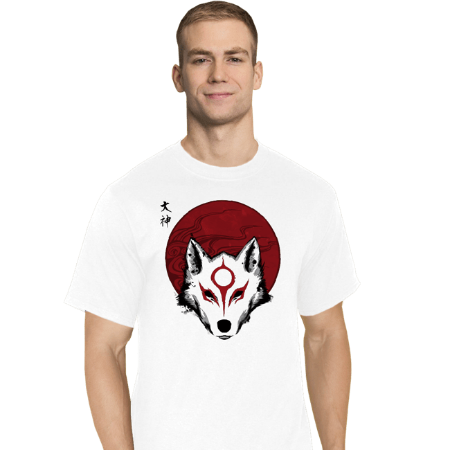 Shirts T-Shirts, Tall / Large / White Red Sun God