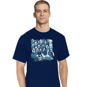 Secret_Shirts T-Shirts, Tall / Large / Navy Anime Night