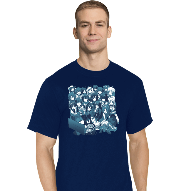 Secret_Shirts T-Shirts, Tall / Large / Navy Anime Night