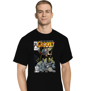 Secret_Shirts T-Shirts, Tall / Large / Black Groovy Comics