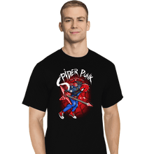 Load image into Gallery viewer, Daily_Deal_Shirts T-Shirts, Tall / Large / Black Spider Punk
