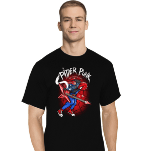 Daily_Deal_Shirts T-Shirts, Tall / Large / Black Spider Punk