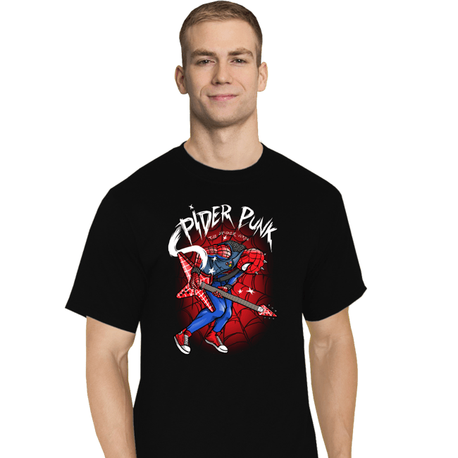Daily_Deal_Shirts T-Shirts, Tall / Large / Black Spider Punk
