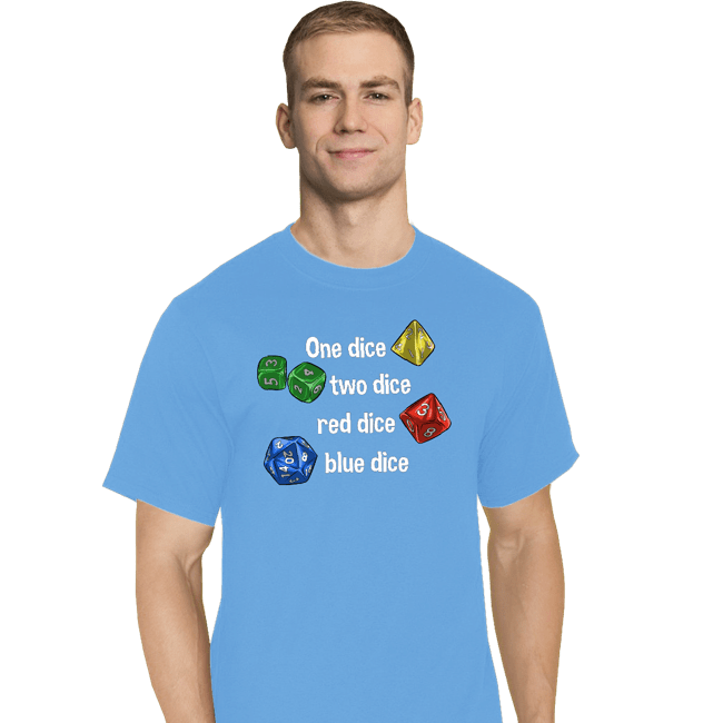 Secret_Shirts T-Shirts, Tall / Large / Royal Blue Seuss Dice