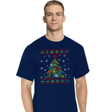 Load image into Gallery viewer, Shirts T-Shirts, Tall / Large / Navy Ugly RPG Christmas Shirt

