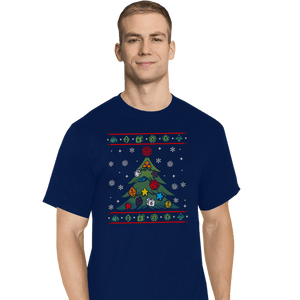 Shirts T-Shirts, Tall / Large / Navy Ugly RPG Christmas Shirt