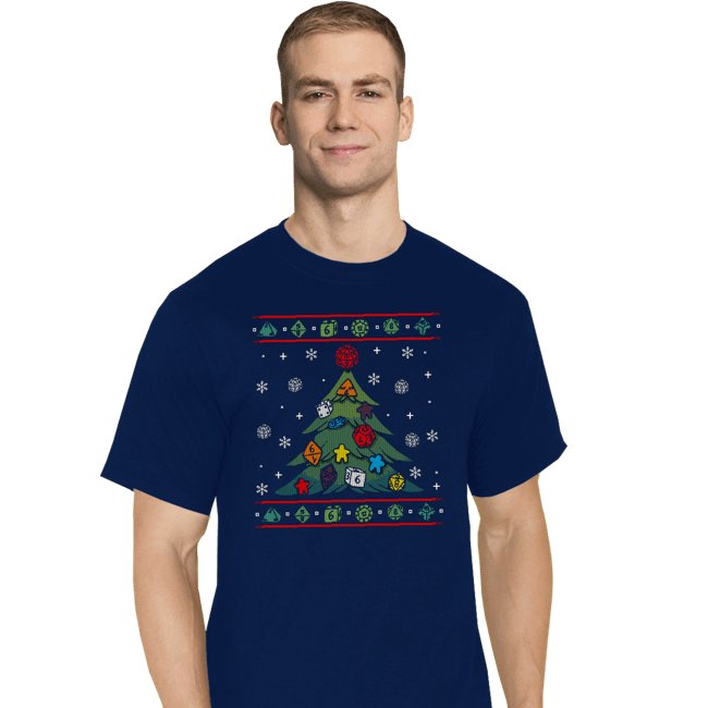 Shirts T-Shirts, Tall / Large / Navy Ugly RPG Christmas Shirt