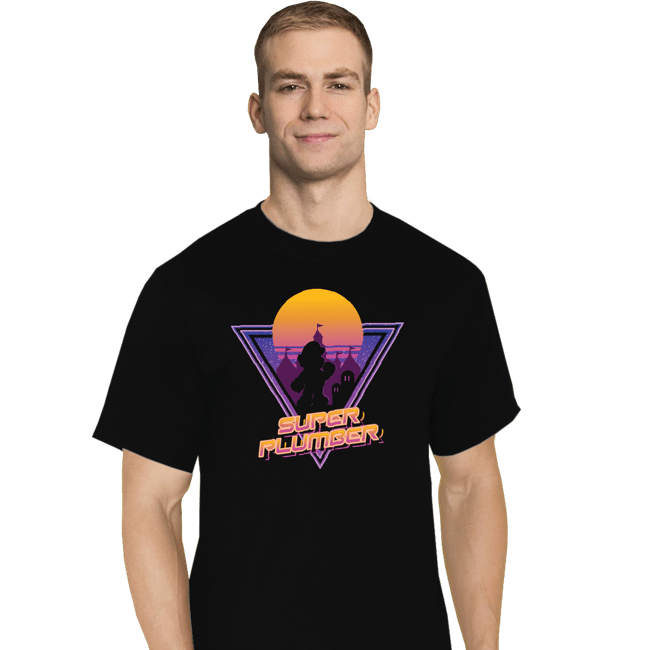 Secret_Shirts T-Shirts, Tall / Large / Black Super Plumber