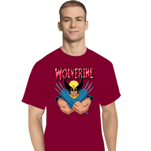 Daily_Deal_Shirts T-Shirts, Tall / Large / Red Wolverine 97