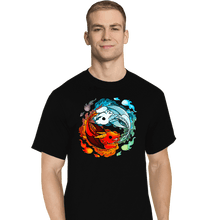 Load image into Gallery viewer, Shirts T-Shirts, Tall / Large / Black Dragons of Fire And Water
