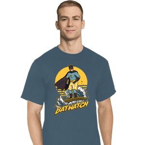 Daily_Deal_Shirts T-Shirts, Tall / Large / Indigo Blue Batwatch