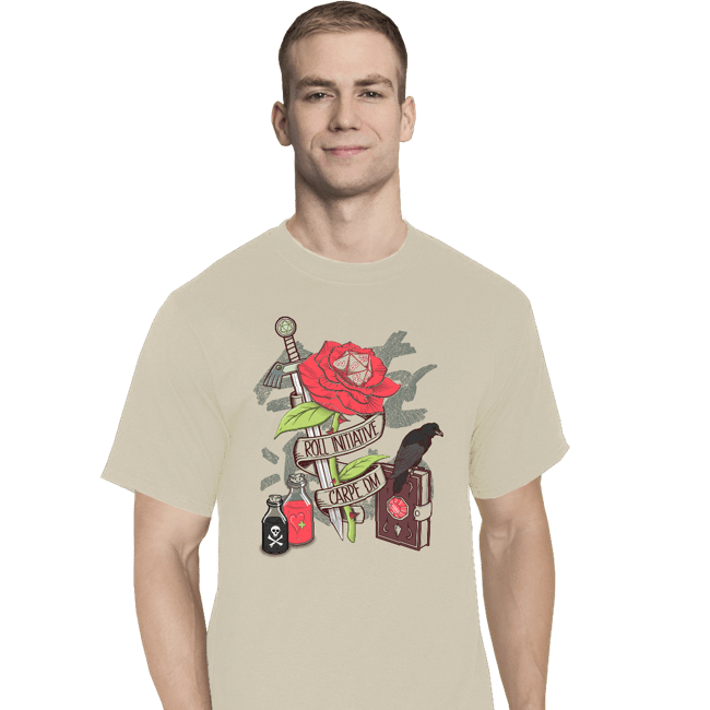 Secret_Shirts T-Shirts, Tall / Large / White Roll Initiative