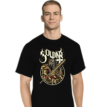 Load image into Gallery viewer, Shirts T-Shirts, Tall / Large / Black Alien In Gold
