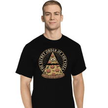 Load image into Gallery viewer, Daily_Deal_Shirts T-Shirts, Tall / Large / Black Secret Order Of The Pizza
