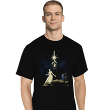 Load image into Gallery viewer, Daily_Deal_Shirts T-Shirts, Tall / Large / Black A White Wolf
