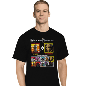 Daily_Deal_Shirts T-Shirts, Tall / Large / Black Killer Droids