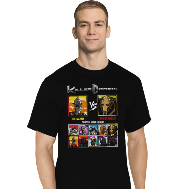 Daily_Deal_Shirts T-Shirts, Tall / Large / Black Killer Droids