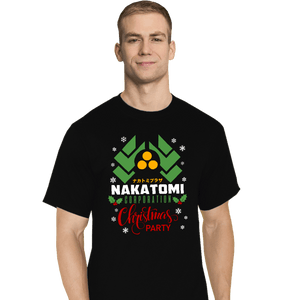 Daily_Deal_Shirts T-Shirts, Tall / Large / Black Nakatomi Christmas