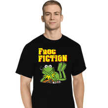 Load image into Gallery viewer, Daily_Deal_Shirts T-Shirts, Tall / Large / Black Frog Fiction
