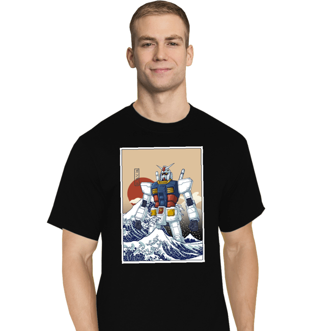 Secret_Shirts T-Shirts, Tall / Large / Black Kanagawa Gundam