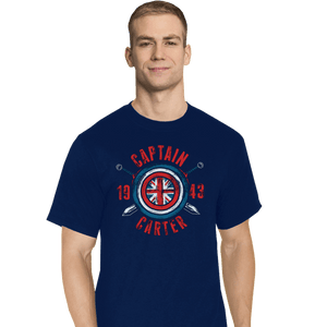 Secret_Shirts T-Shirts, Tall / Large / Navy Capt Carter