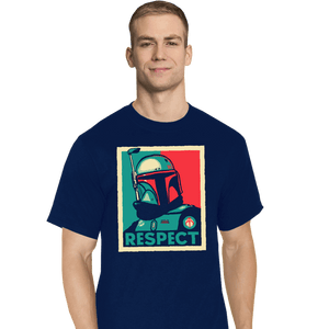 Daily_Deal_Shirts T-Shirts, Tall / Large / Navy Respect