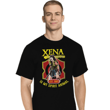 Load image into Gallery viewer, Shirts T-Shirts, Tall / Large / Black Xena Warrior Spirit Animal
