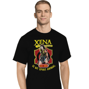 Shirts T-Shirts, Tall / Large / Black Xena Warrior Spirit Animal