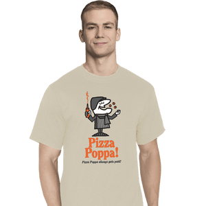Daily_Deal_Shirts T-Shirts, Tall / Large / White Pizza Poppa