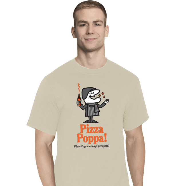 Daily_Deal_Shirts T-Shirts, Tall / Large / White Pizza Poppa