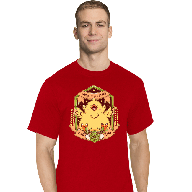 Shirts T-Shirts, Tall / Large / Red Fat Chocobo Gysahl