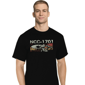 Shirts T-Shirts, Tall / Large / Black Retro NCC-1701