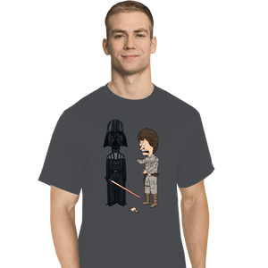 Daily_Deal_Shirts T-Shirts, Tall / Large / Charcoal Stupid Jedi