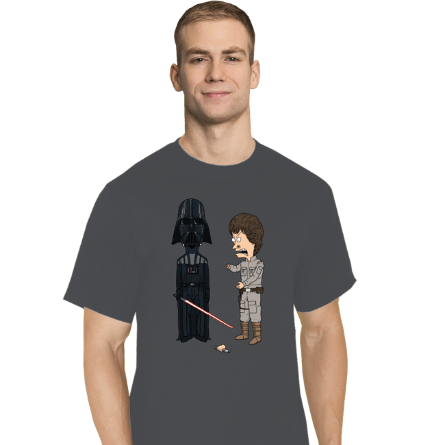Daily_Deal_Shirts T-Shirts, Tall / Large / Charcoal Stupid Jedi