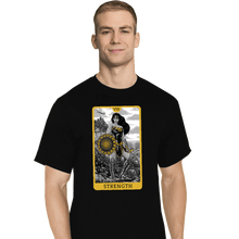 Load image into Gallery viewer, Daily_Deal_Shirts T-Shirts, Tall / Large / Black JL Tarot - Strength
