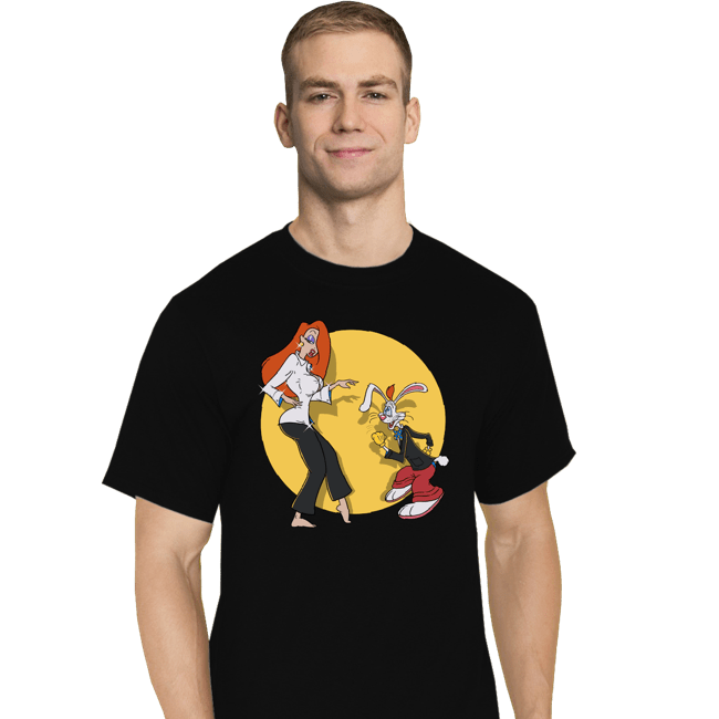 Daily_Deal_Shirts T-Shirts, Tall / Large / Black Rabbit Fiction