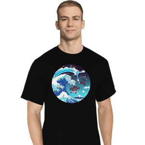 Shirts T-Shirts, Tall / Large / Black Breath Of The Great Wave