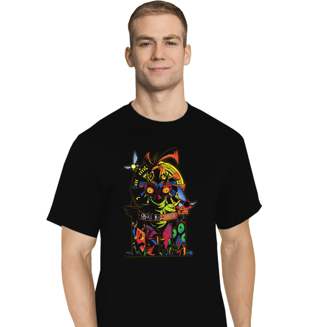 Secret_Shirts T-Shirts, Tall / Large / Black The Skull Kid Crew