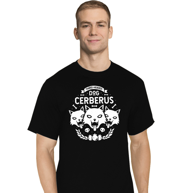 Shirts T-Shirts, Tall / Large / Black Three-headed Dog