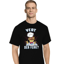 Load image into Gallery viewer, Daily_Deal_Shirts T-Shirts, Tall / Large / Black Vert Der Ferk?
